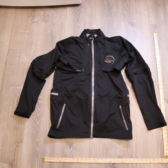 Adidas Golf Greg Norman Performance Full Zip Rain Jacket and Vest 2 in‎ 1 Mens L - Picture 3 of 11